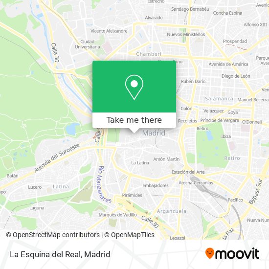 La Esquina del Real map