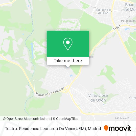 Teatro. Residencia Leonardo Da Vinci(UEM) map