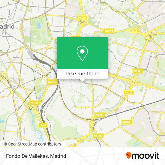 Fondo De Vallekas map