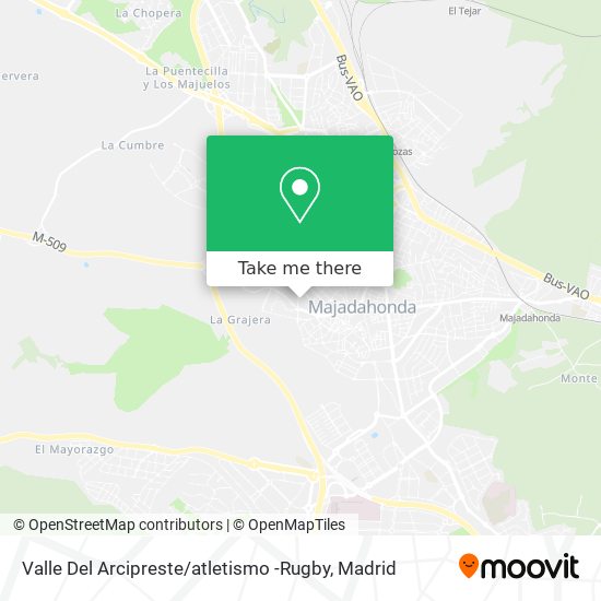 mapa Valle Del Arcipreste / atletismo -Rugby