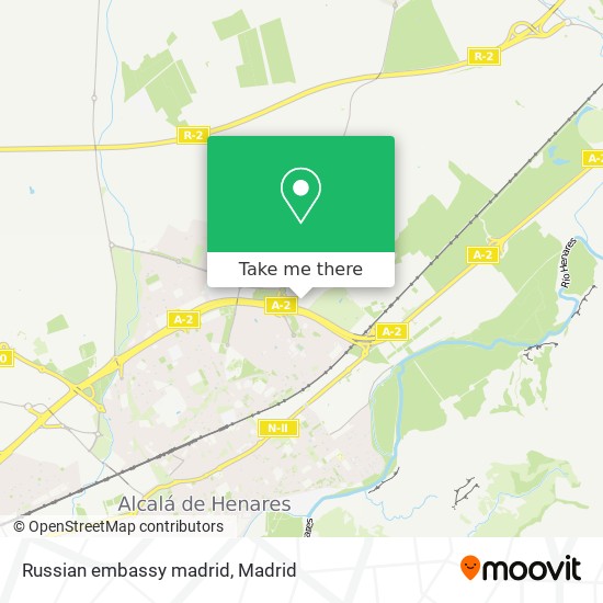 Russian embassy madrid map