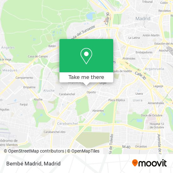 Bembé Madrid map