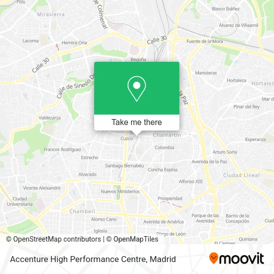 Accenture High Performance Centre map