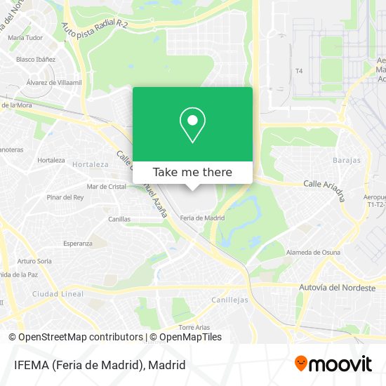 IFEMA (Feria de Madrid) map