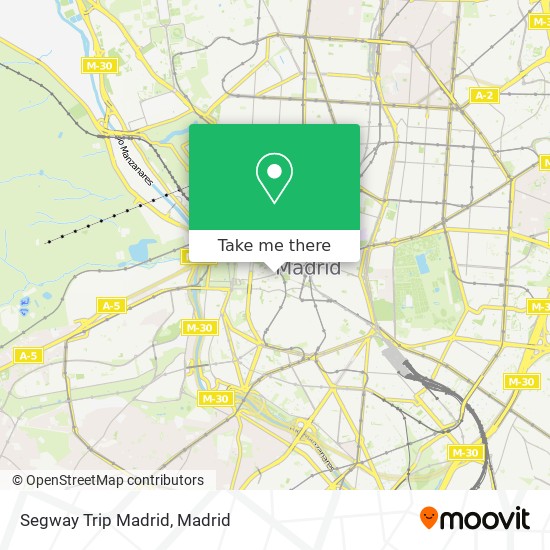 mapa Segway Trip Madrid