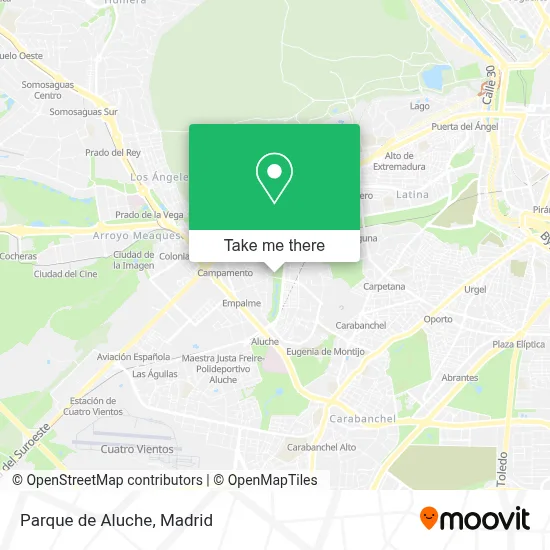 Parque de Aluche map