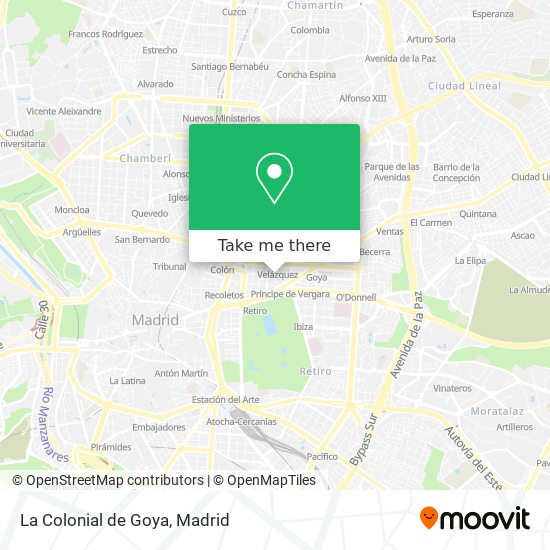 La Colonial de Goya map