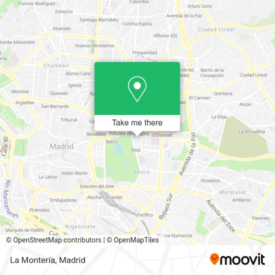 La Montería map