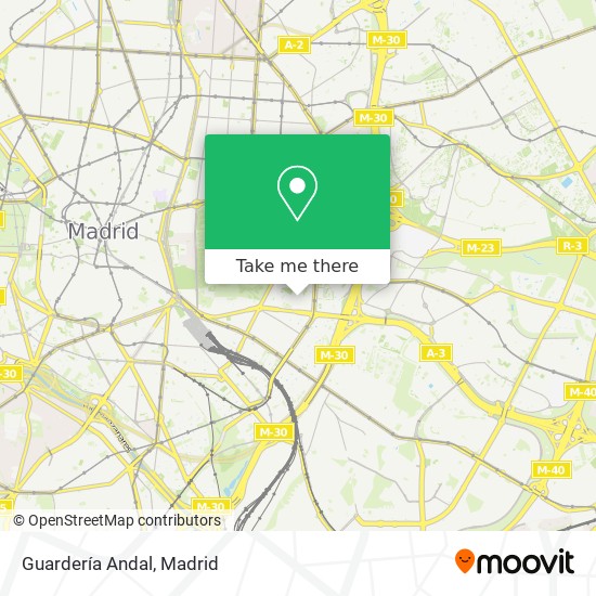 Guardería Andal map