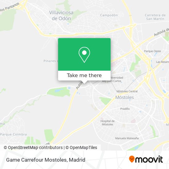 mapa Game Carrefour Mostoles