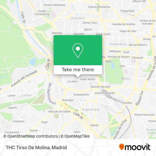 THC Tirso De Molina map