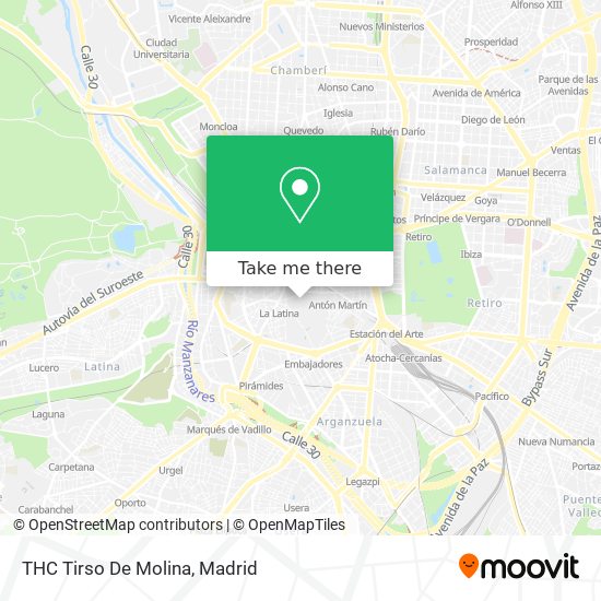 mapa THC Tirso De Molina