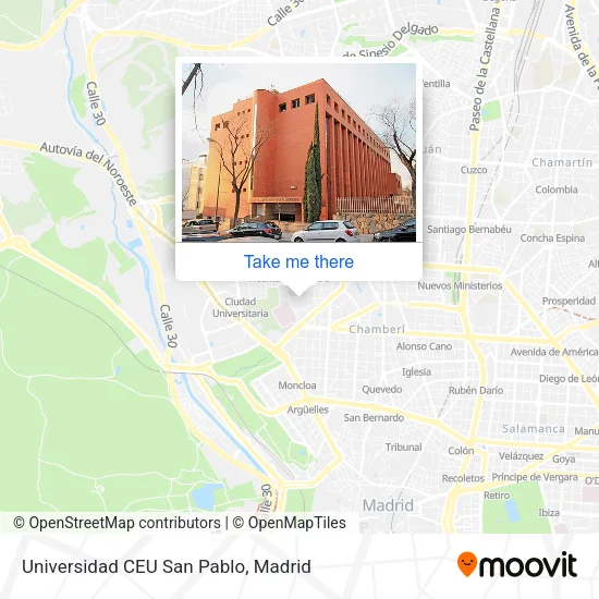 Universidad CEU San Pablo map