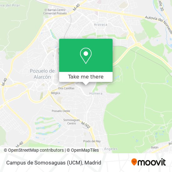 Campus de Somosaguas (UCM) map