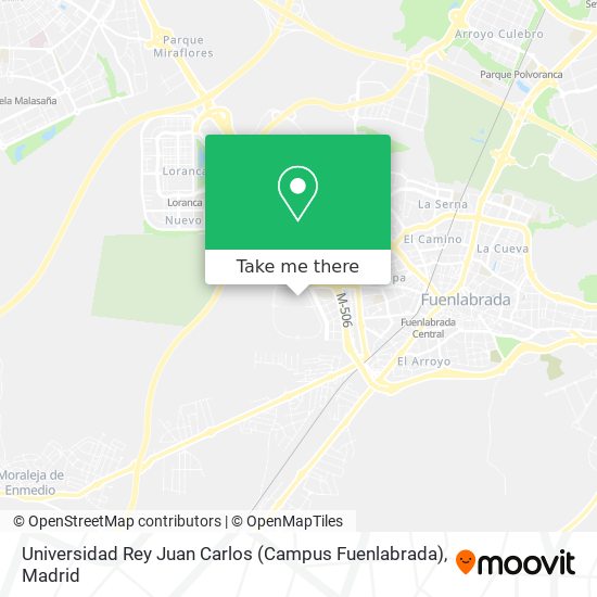 mapa Universidad Rey Juan Carlos (Campus Fuenlabrada)