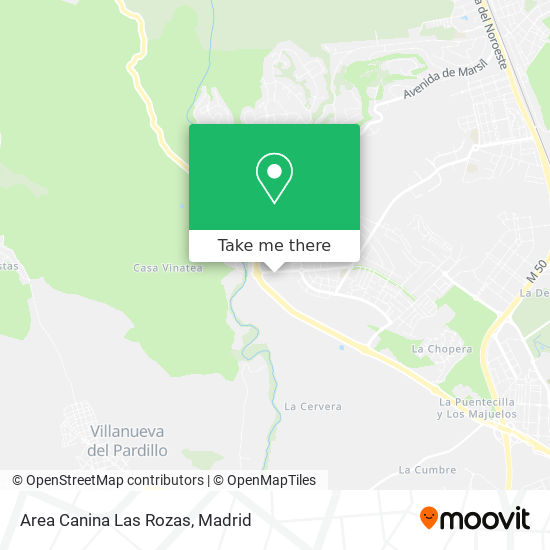 Area Canina Las Rozas map