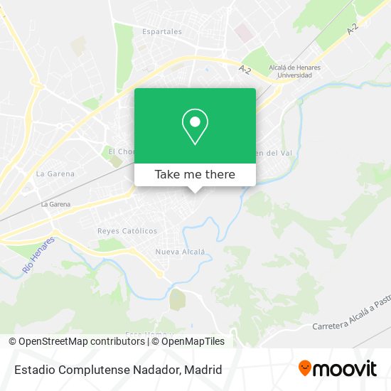 mapa Estadio Complutense Nadador