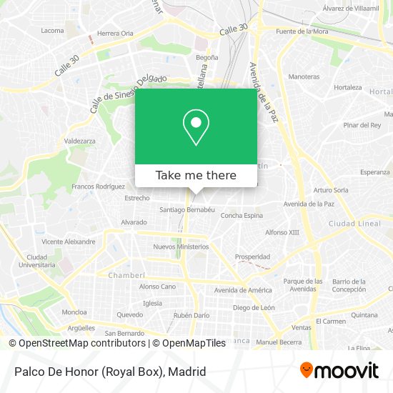 Palco De Honor (Royal Box) map