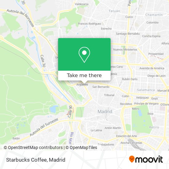 mapa Starbucks Coffee