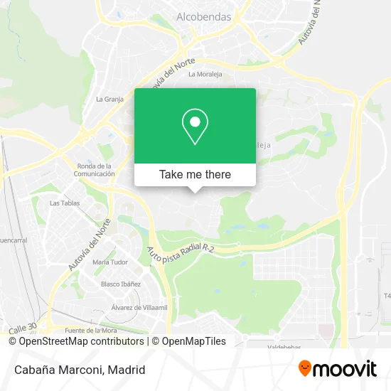 mapa Cabaña Marconi