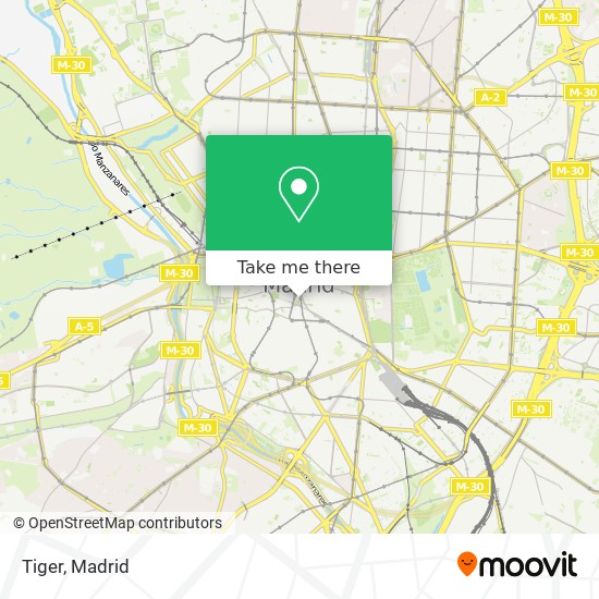 mapa Tiger