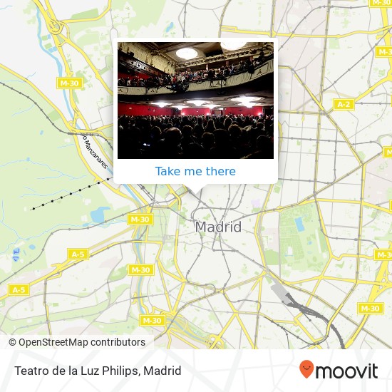 Teatro de la Luz Philips map