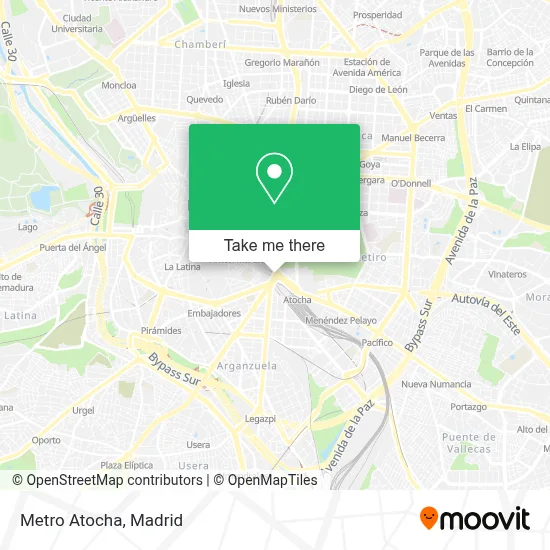 Metro Atocha map