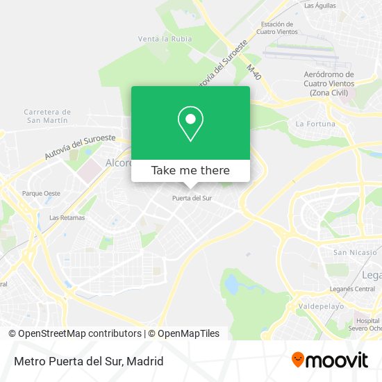 Metro Puerta del Sur map