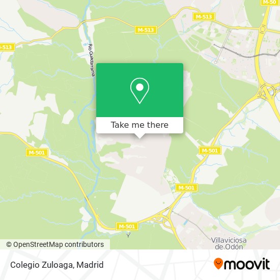 Colegio Zuloaga map