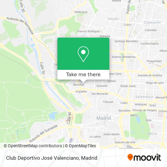 mapa Club Deportivo José Valenciano