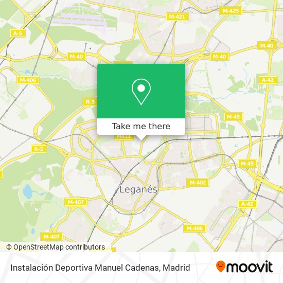 Instalación Deportiva Manuel Cadenas map