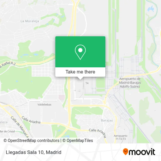 Llegadas Sala 10 map