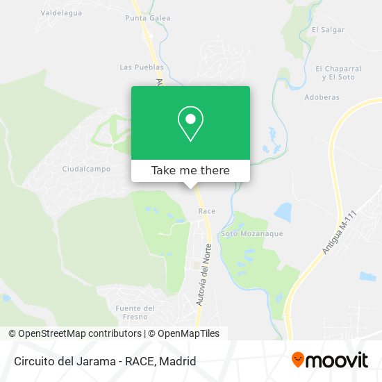 mapa Circuito del Jarama - RACE
