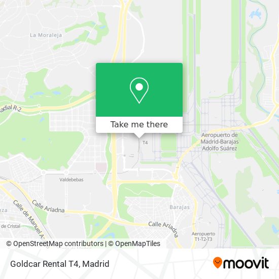 Goldcar Rental T4 map