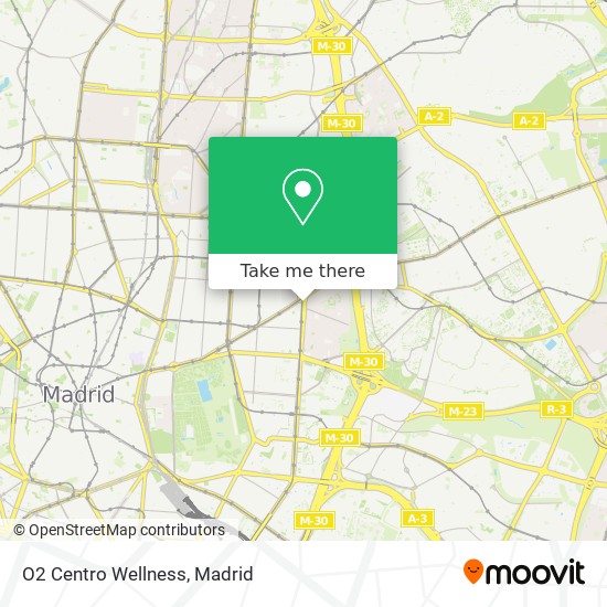 O2 Centro Wellness map