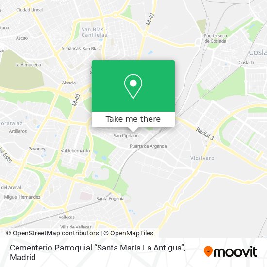 mapa Cementerio Parroquial “Santa María La Antigua”