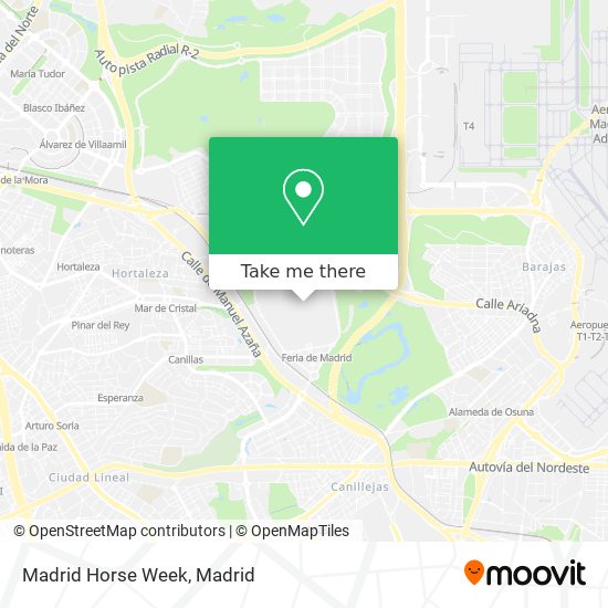 Madrid Horse Week map