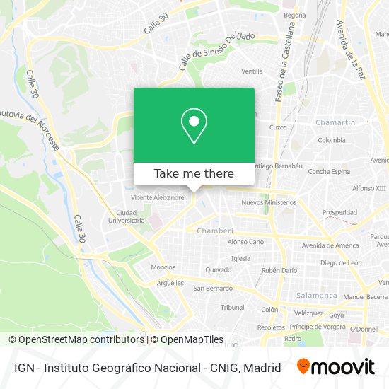 IGN - Instituto Geográfico Nacional - CNIG map