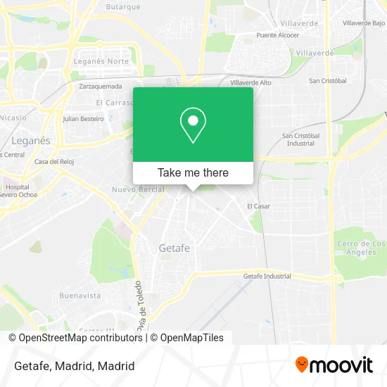 Getafe, Madrid map