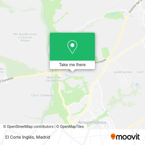 El Corte Inglés map