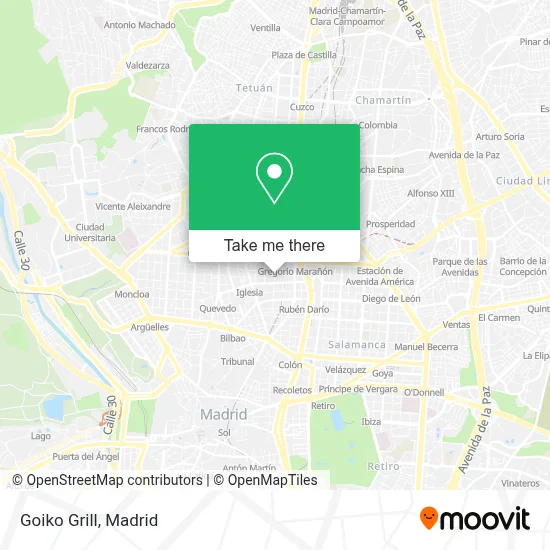 Goiko Grill map