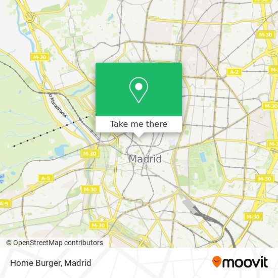 Home Burger map