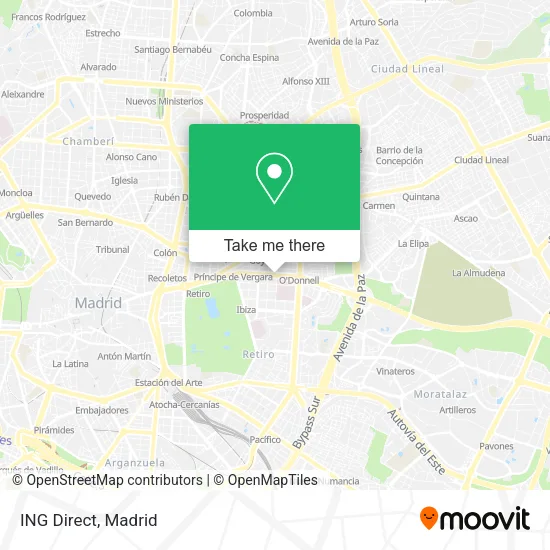 mapa ING Direct