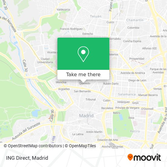 ING Direct map