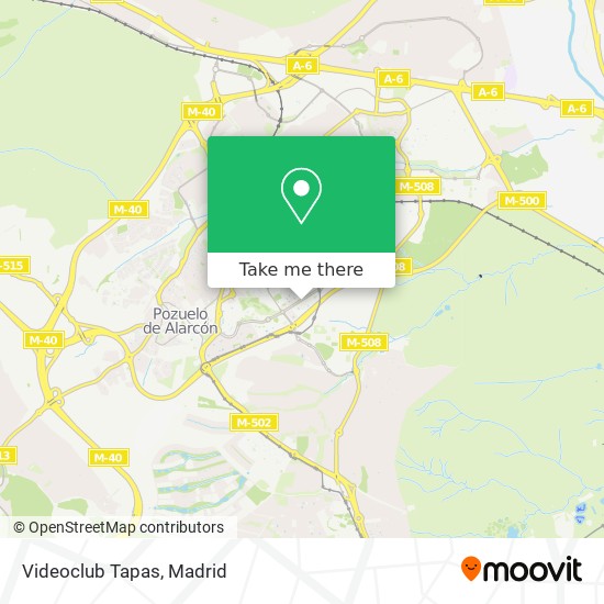 mapa Videoclub Tapas