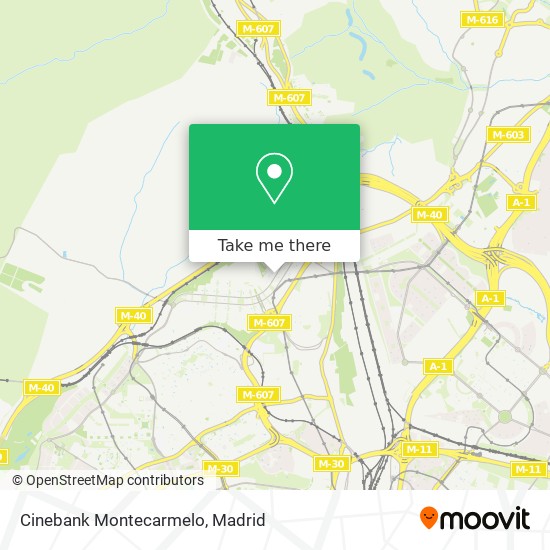 Cinebank Montecarmelo map