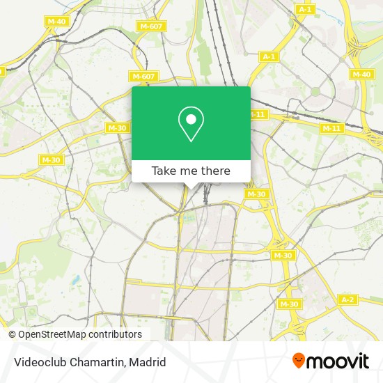 Videoclub Chamartin map