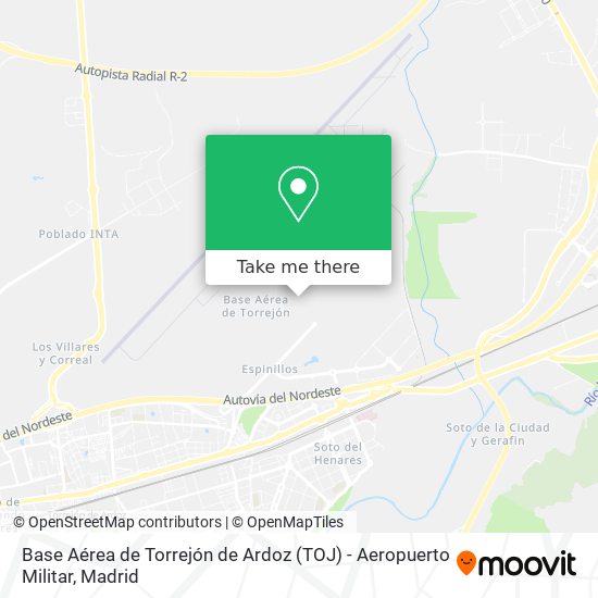 mapa Base Aérea de Torrejón de Ardoz (TOJ) - Aeropuerto Militar