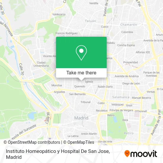 Instituto Homeopático y Hospital De San Jose map