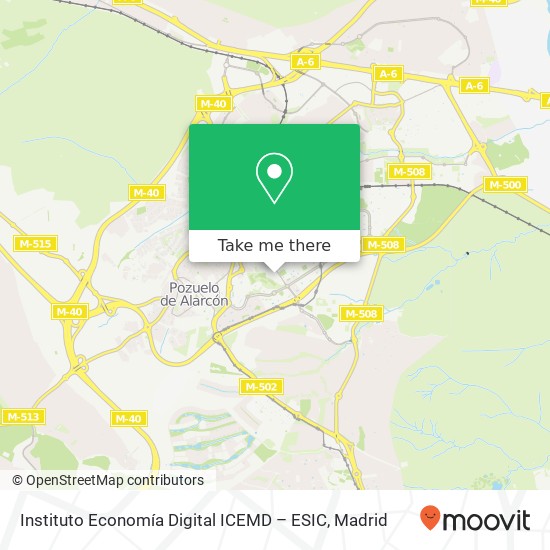 Instituto Economía Digital ICEMD – ESIC map